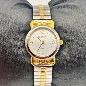 TIMETECH Silver Gold 22mm St. Steel Women’s Quartz Watch Working
